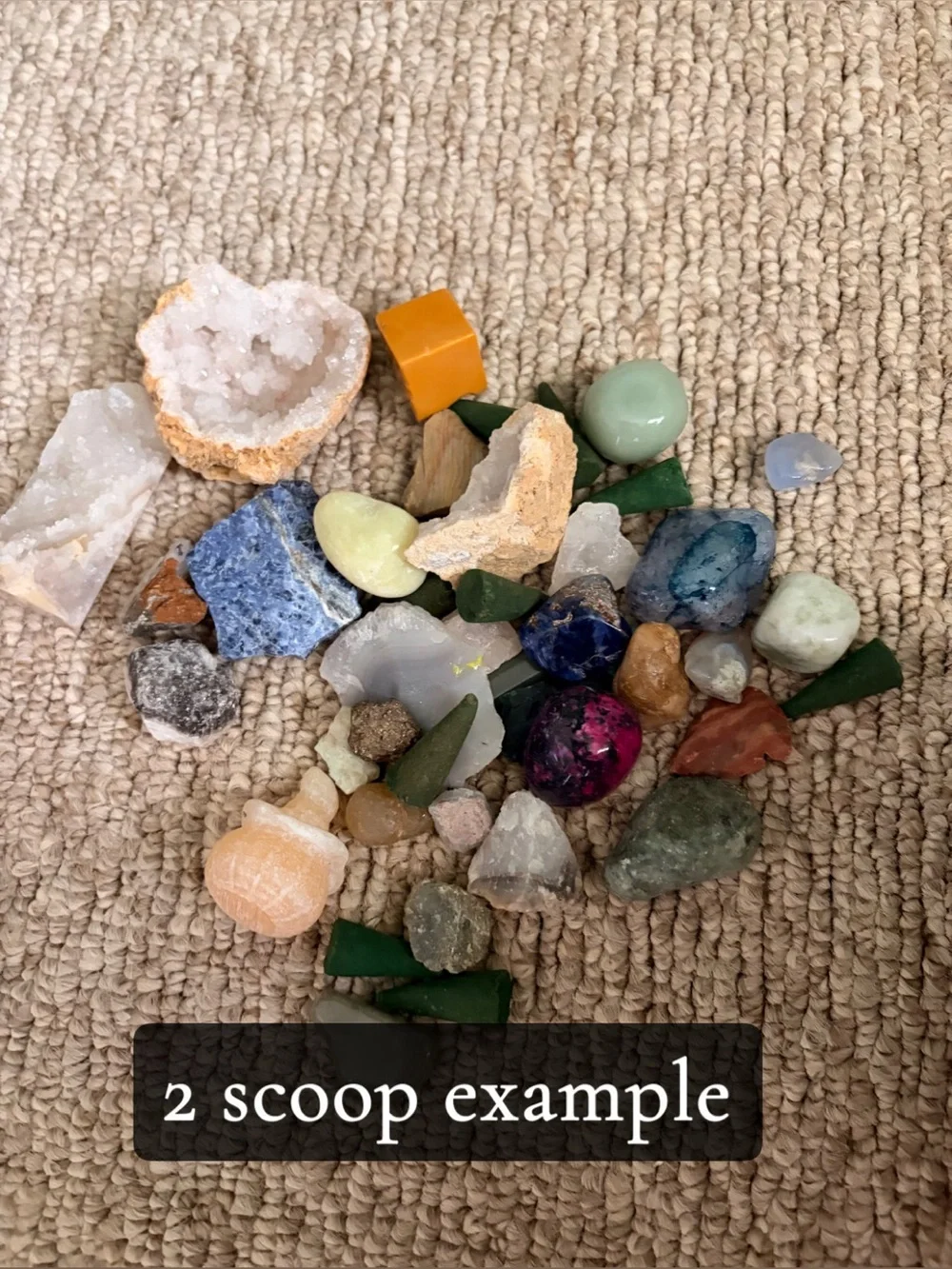 Mystery crystal scoop
